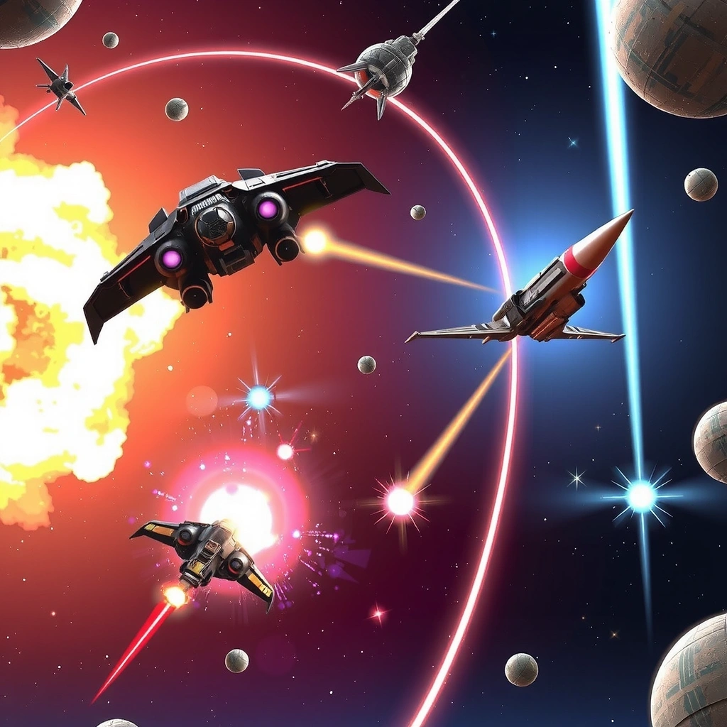 Captura abstracta de Galactic Battle